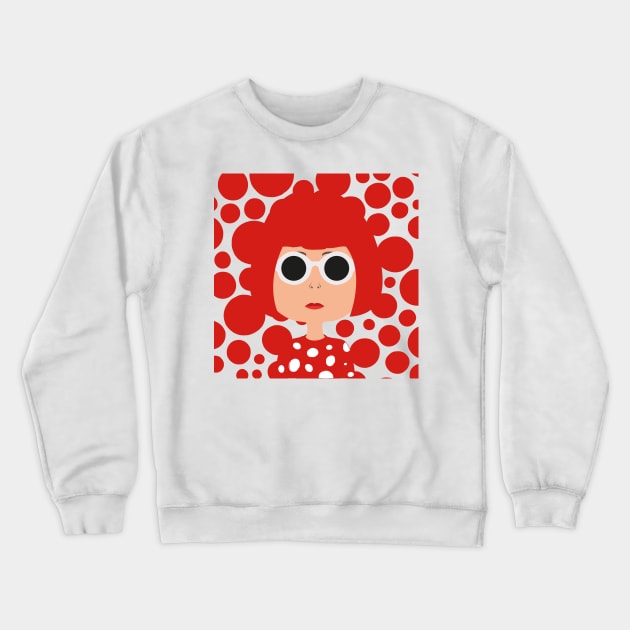 Yayoi Kusama Crewneck Sweatshirt by Creotumundo